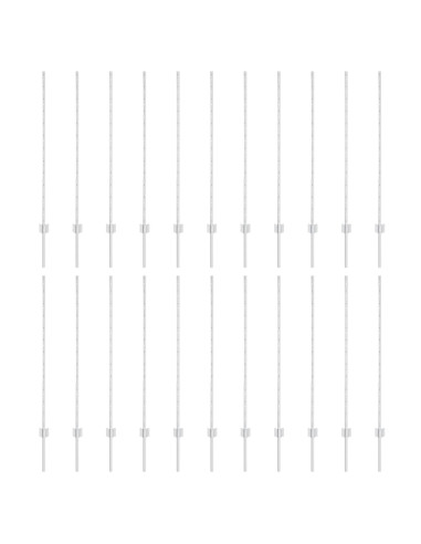 Palo della recinzione 22 pcs Argento 160 cm Acciaio