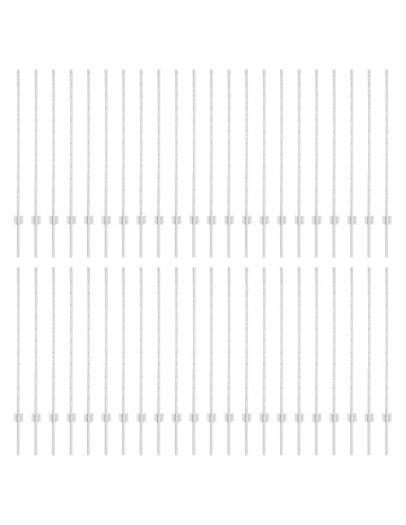 Pali di Recinzione  88 pcs U-Channel Argento 160 cm Acciaio