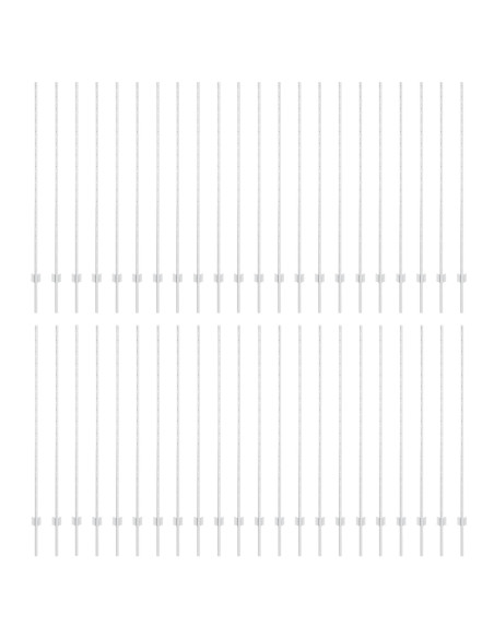 Paletti per recinzioni  88 pcs U-Channel Argento 200 cm Acciaio