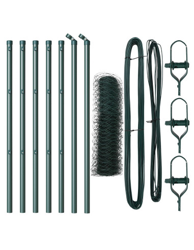 Palo della recinzione Verde 10 x 0,6 m (maglia 50 mm)
