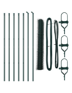 Palo della recinzione Verde 10 x 1,2 m (rete 36 mm)