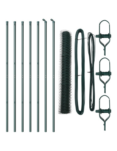 Palo della recinzione Verde 10 x 1,2 m (rete 36 mm)