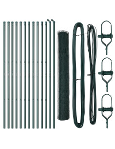 Palo della recinzione Verde 25 x 1,4 m (rete da 13 mm)