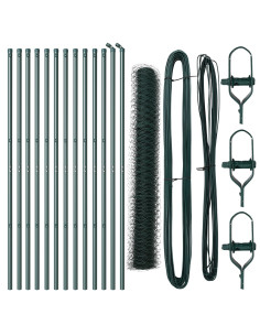 Palo della recinzione Verde 25 x 1,4 m (rete 50 mm)