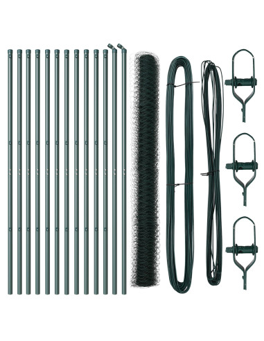 Palo della recinzione Verde 25 x 1,6 m (rete 36 mm)