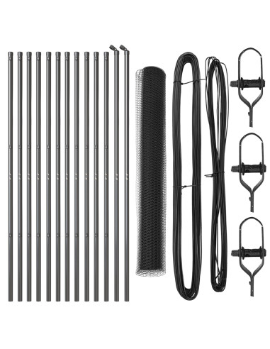 Palo della recinzione Grigio 25 x 1,2 m (rete da 13 mm) Acciaio