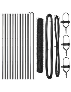 Palo della recinzione Grigio 25 x 1,2 m (rete da 36 mm) Acciaio