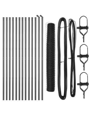 Palo della recinzione Grigio 25 x 1,2 m (rete da 36 mm) Acciaio