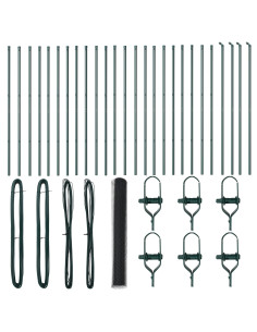 Palo della recinzione Grigio 50 x 1,4 m (rete 36 mm)