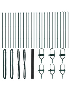 Palo della recinzione Grigio 50 x 1,6 m (rete da 50 mm)