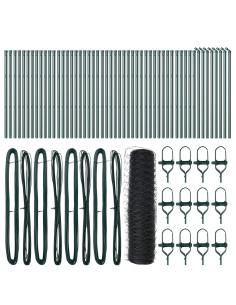 Palo della recinzione Grigio 100 x 0,6 m (rete da 50 mm)