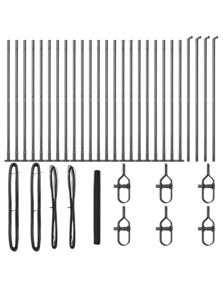 Palo della recinzione Grigio 50 x 1,4 m (rete 36 mm)