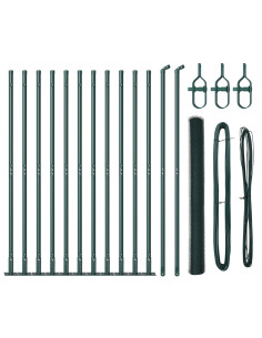 Palo della recinzione Verde 25 x 1,5 m (rete da 13 mm) Acciaio