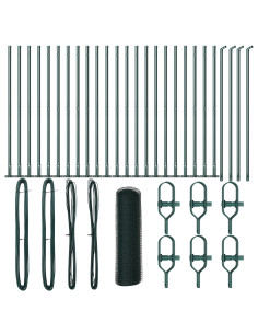 Palo della recinzione Verde 50 x 0,4 m (rete da 25 mm)