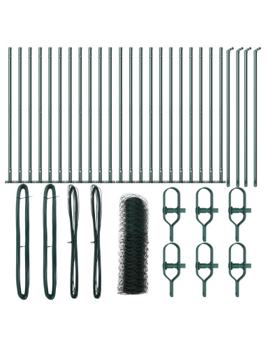 Palo della recinzione Verde 50 x 0,4 m (rete 36 mm)