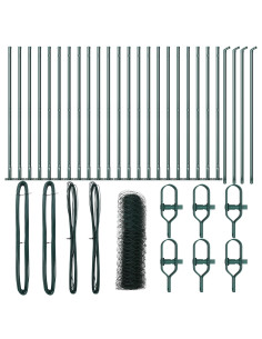 Palo della recinzione Verde 50 x 0,8 m (rete 36 mm)