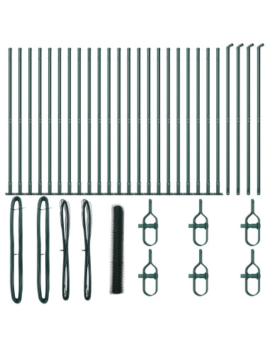 Palo della recinzione Verde 50 x 1,2 m (rete da 36 mm)