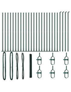 Palo della recinzione Verde 50 x 1,4 m (maglia 13 mm)