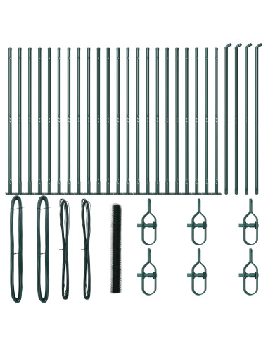 Palo della recinzione Verde 50 x 1,5 m (maglia 36 mm)