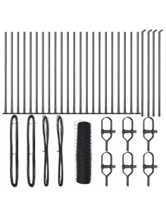 Palo della recinzione Grigio 50 x 0,8 m (maglia da 50 mm)