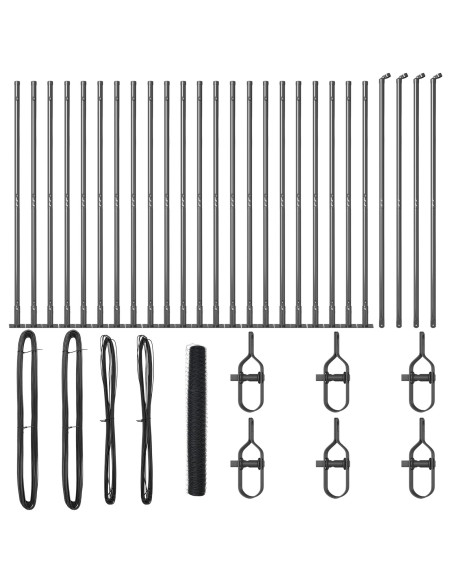 Palo della recinzione Grigio 50 x 1,2 m (maglia da 50 mm)