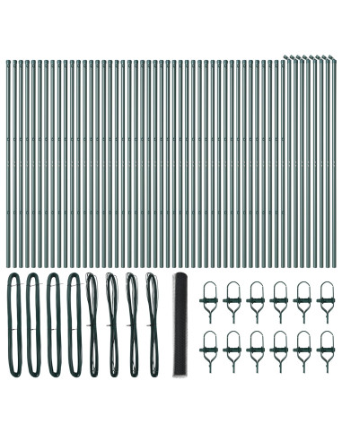 Palo della recinzione Grigio 100 x 1,2 m (rete da 13 mm)