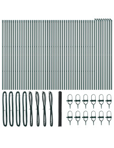 Palo della recinzione Grigio 100 x 1,6 m (rete 50 mm)