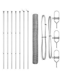 Palo della recinzione Argento 10 x 1,2 m (rete da 50 mm)