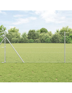 Palo della recinzione Argento 25 x 1,4 m (maglia da 36 mm)