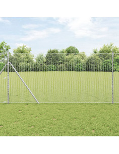 Palo della recinzione Argento 100 x 1,2 m (rete da 25 mm)