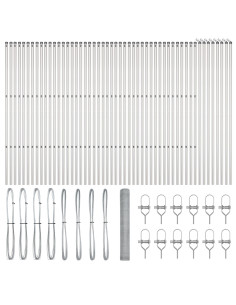 Palo della recinzione Argento 100 x 1,4 m (maglia da 25 mm)