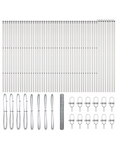 Palo della recinzione Argento 100 x 1,4 m (rete da 36 mm)