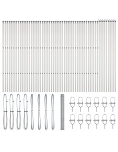 Palo della recinzione Argento 100 x 1,6 m (rete da 25 mm)