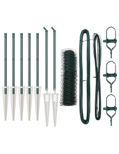 Palo della recinzione Verde 10 x 0,4 m (rete da 36 mm)