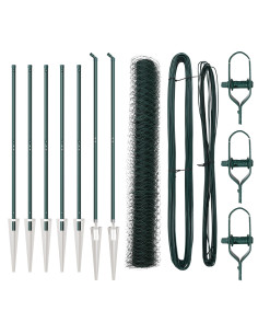 Palo della recinzione Verde 10 x 1,2 m (rete 36 mm)