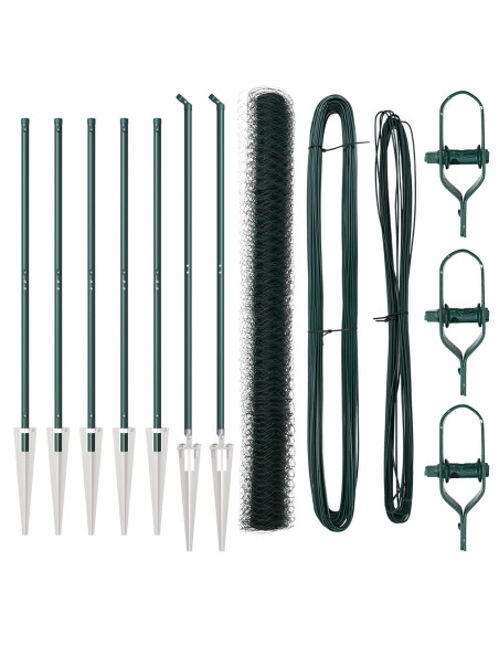 Palo della recinzione Verde 10 x 1,6 m (rete da 50 mm)