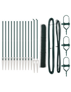 Palo della recinzione Verde 25 x 1,2 m (rete da 36 mm) Acciaio