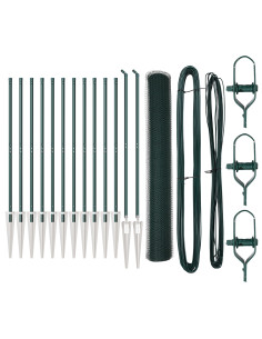 Palo della recinzione Verde 25 x 1,4 m (rete da 13 mm)