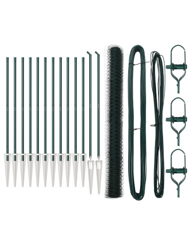 Palo della recinzione Verde 25 x 1,5 m (rete 36 mm) Acciaio