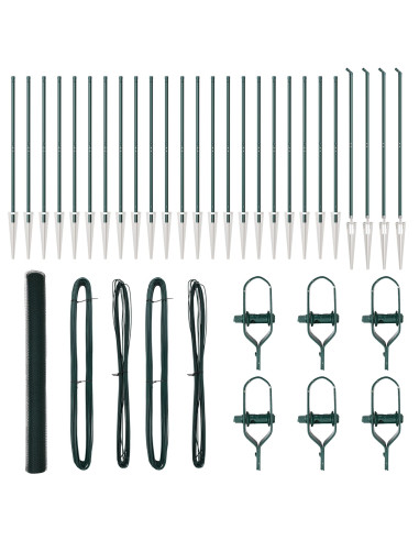 Palo della recinzione Verde 50 x 1,6 m (rete da 13 mm)