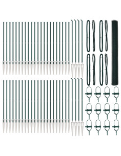 Palo della recinzione Verde 100 x 1,6 m (rete da 25 mm)