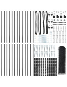 Palo della recinzione Grigio 50 x 0,5 m (maglia 13 mm)