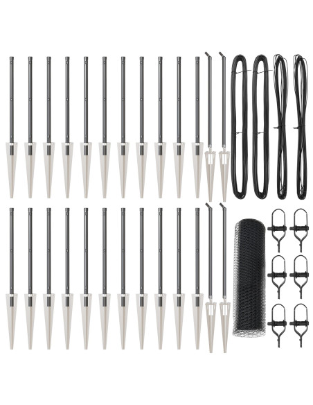 Palo della recinzione Grigio 50 x 0,5 m (25 mm rete)