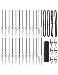 Palo della recinzione Grigio 50 x 1 m (maglia da 36 mm)