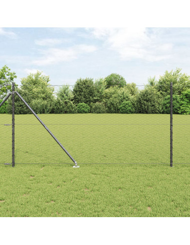 Palo della recinzione Grigio 50 x 1,2 m (rete da 36 mm)