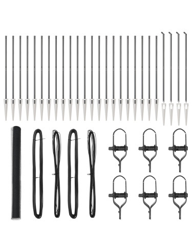 Palo della recinzione Grigio 50 x 1,5 m (maglia da 25 mm)