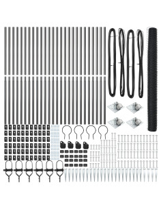 Palo della recinzione Grigio 50 x 1,6 m (36 mm rete)