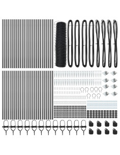 Palo della recinzione Grigio 100 x 0,4 m (rete da 36 mm)