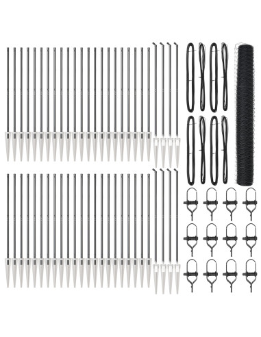 Palo della recinzione Grigio 100 x 1,2 m (rete da 36 mm)