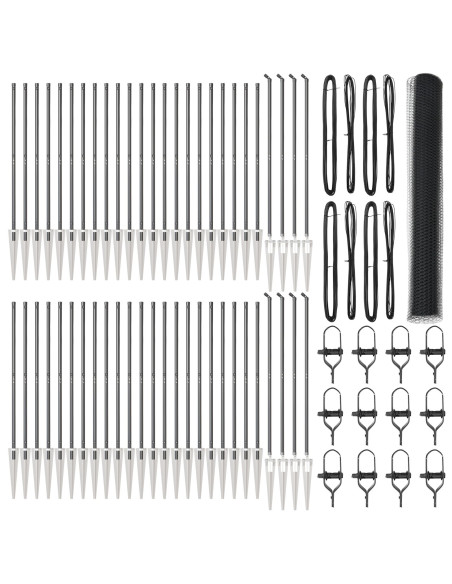 Palo della recinzione Grigio 100 x 1,4 m (maglia da 25 mm)